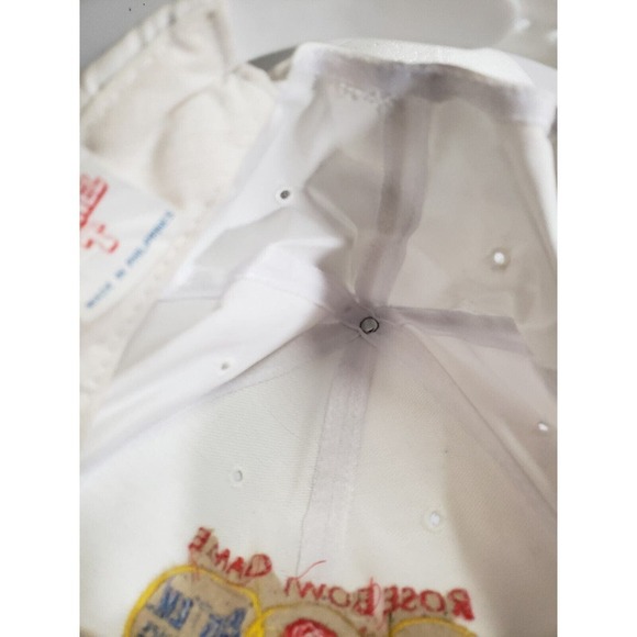 Vintage 1995 Rose Bowl Game Hat Mens White Pacific Big Ten Conference Snapback - Picture 4 of 5